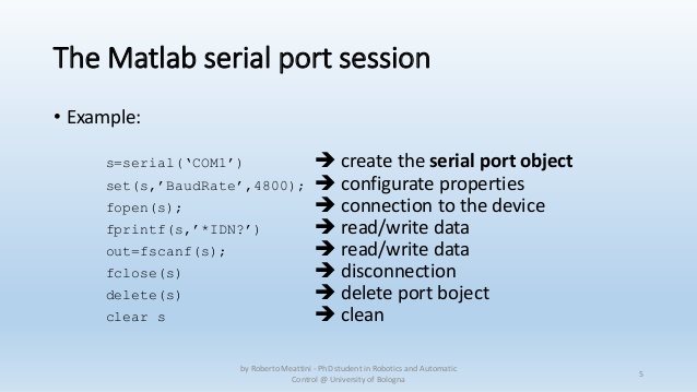 Matlab list available serial ports